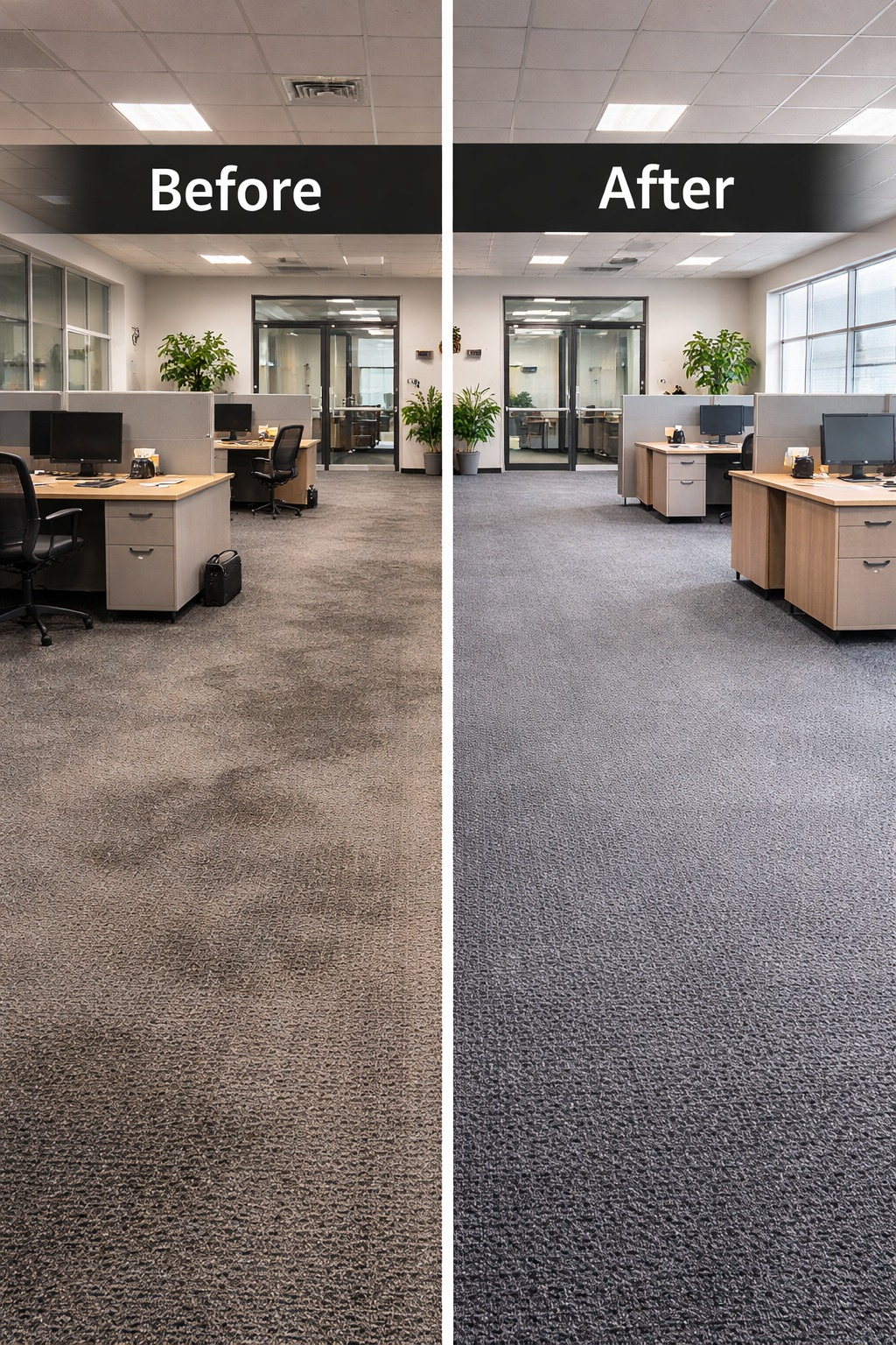 Office Carpet Before and After